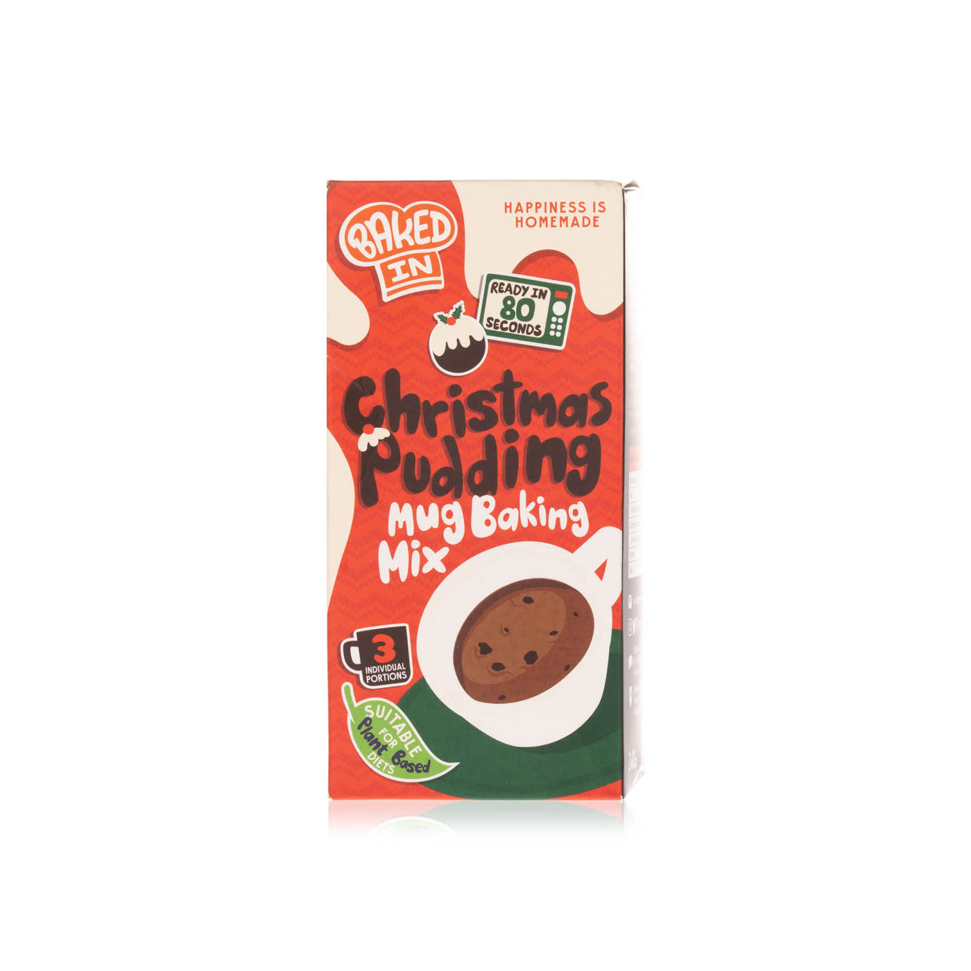 Baked In Christmas pudding mug baking mix 3's 55g Waitrose UAE & Partners