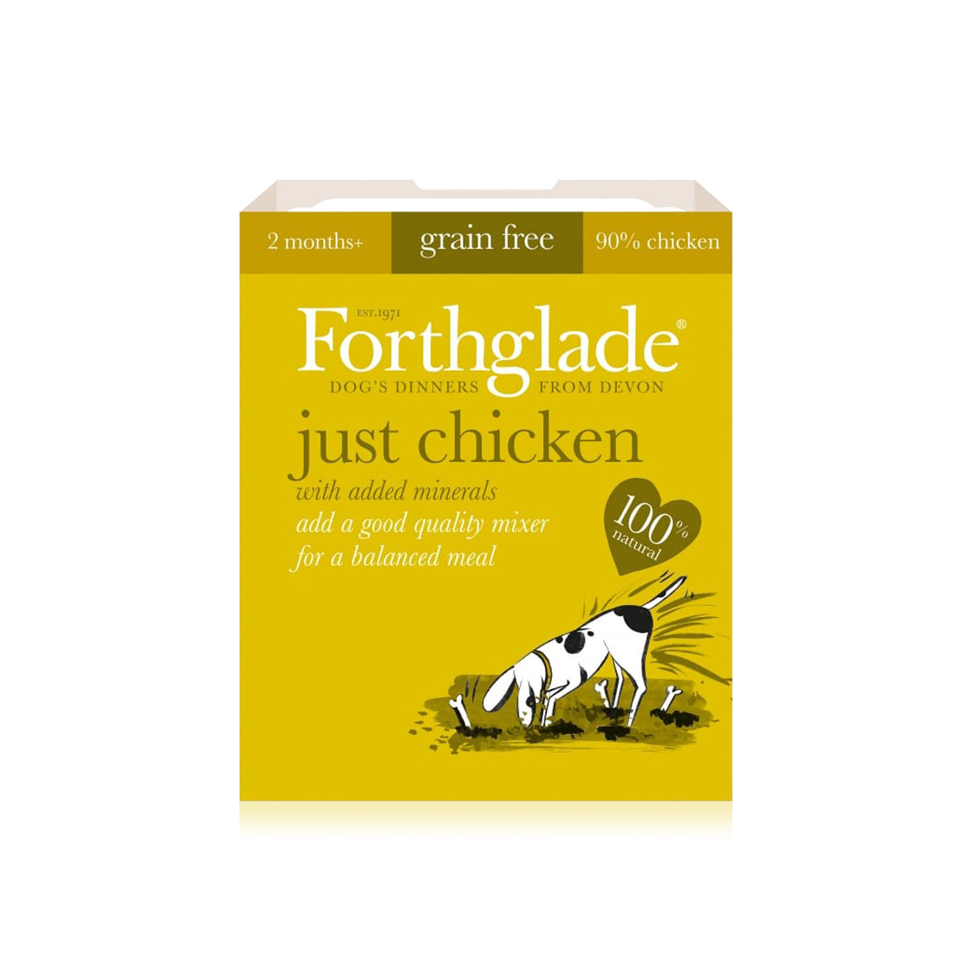 Forthglade just chicken natural wet dog food 395g Waitrose UAE & Partners