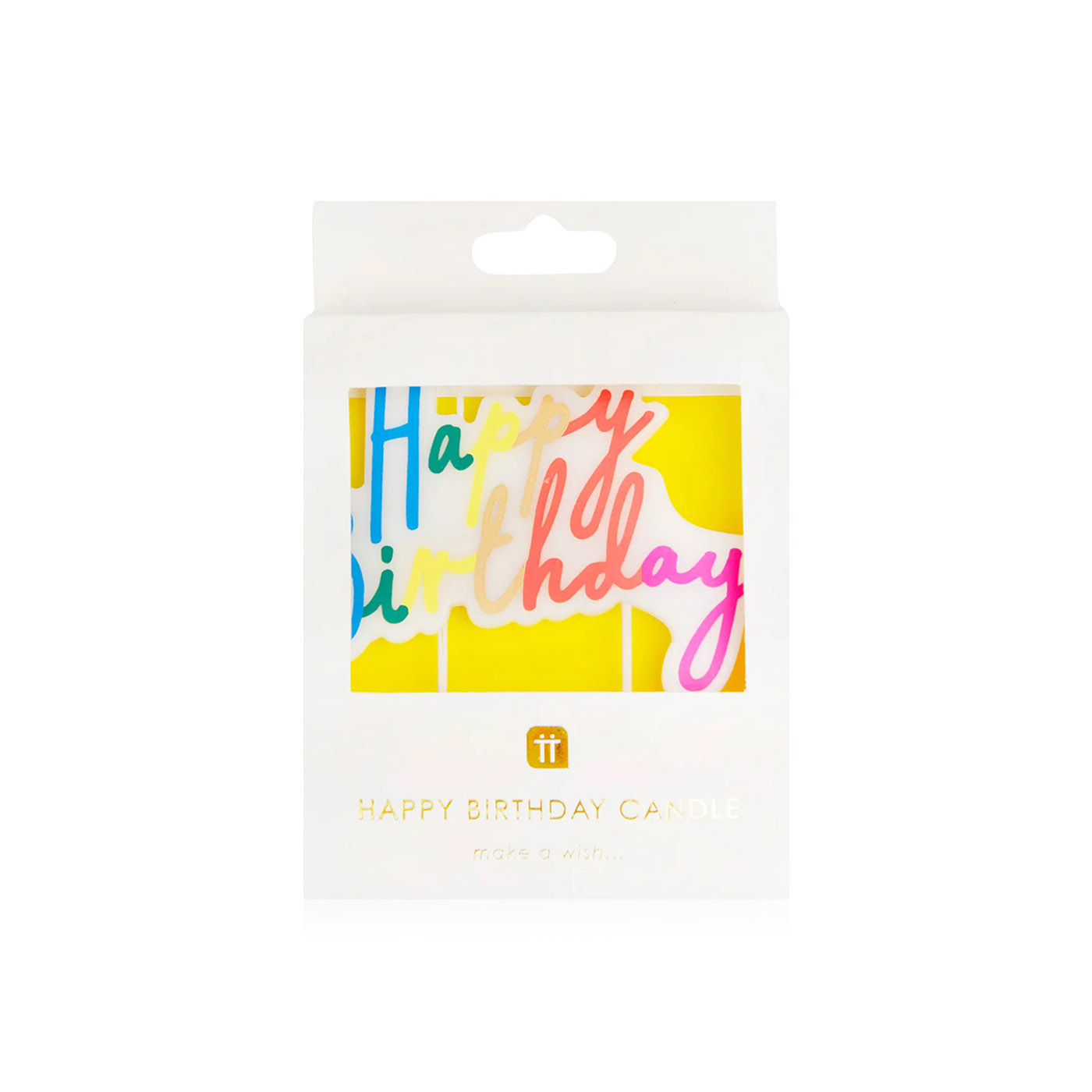 Talking Tables rainbow brights happy birthday candles Waitrose UAE
