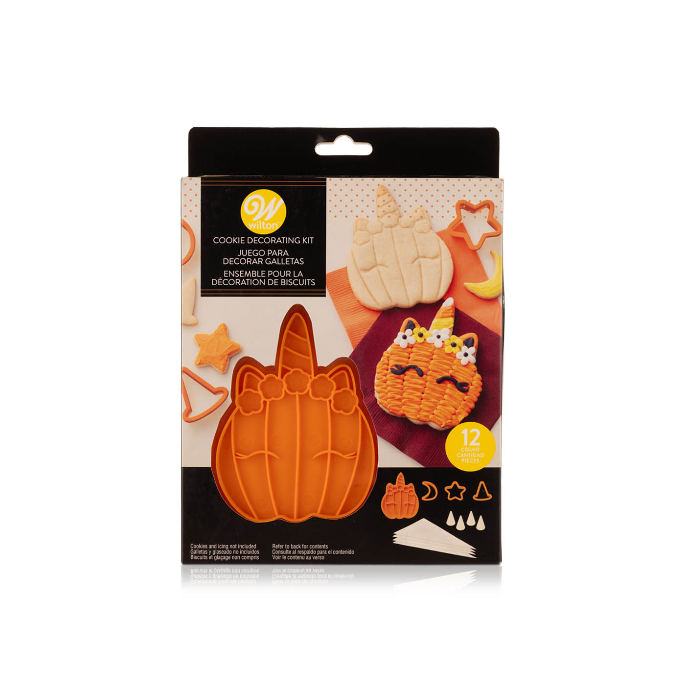 Wilton Halloween pumpkin unicorn cookie decorating kit 12 pieces
