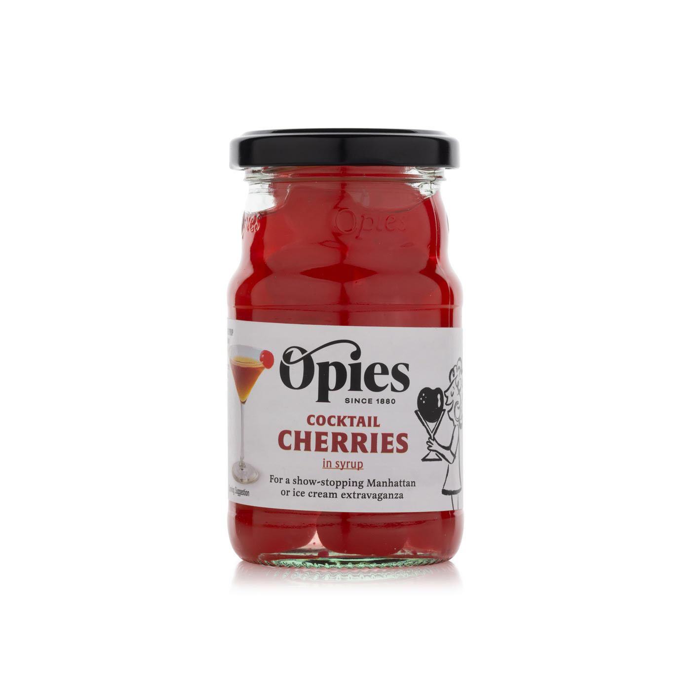 Opies cocktail cherries in maraschino flavour syrup 225g Waitrose UAE