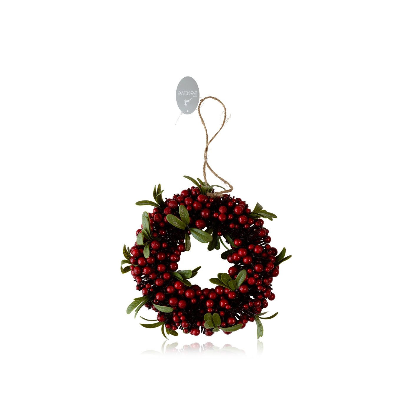 Festive berry and leaf wreath 25cm - Waitrose UAE & Partners