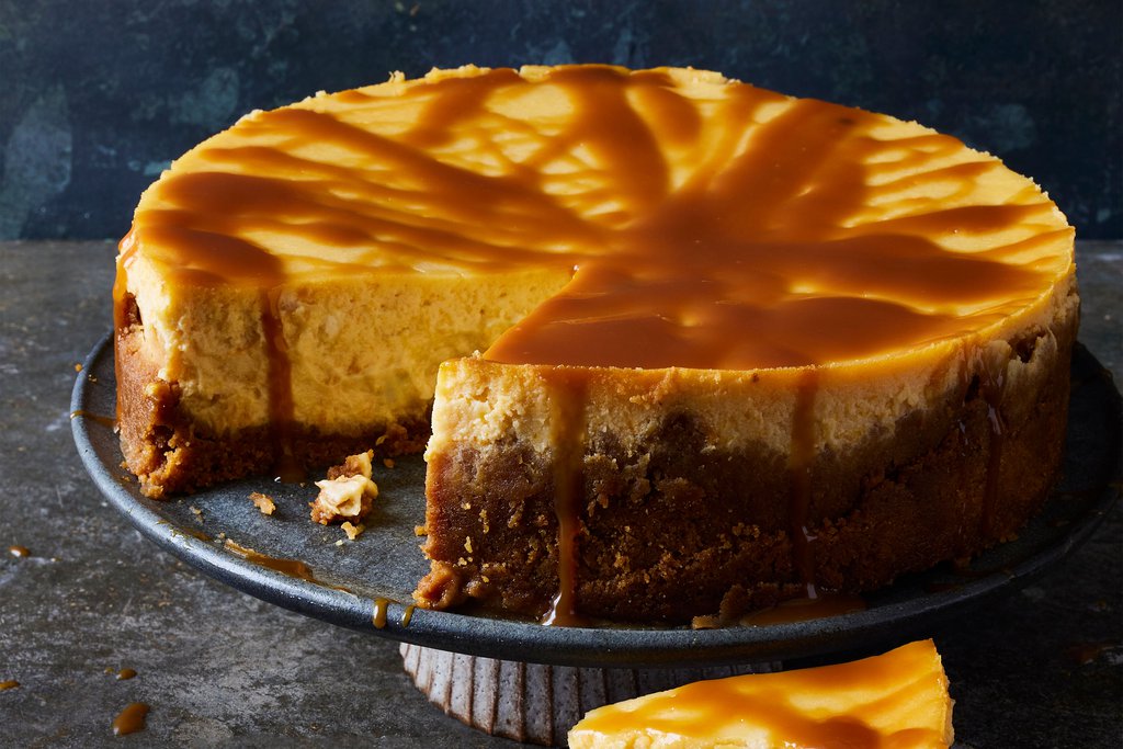 pumpkin-caramel-ginger-baked-cheesecake-recipe-waitrose-uae-partners